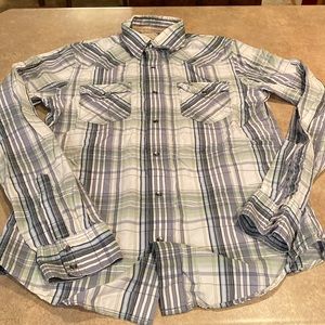 Mens Hollister snap up shirt size medium